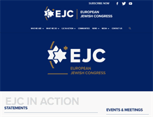Tablet Screenshot of eurojewcong.org